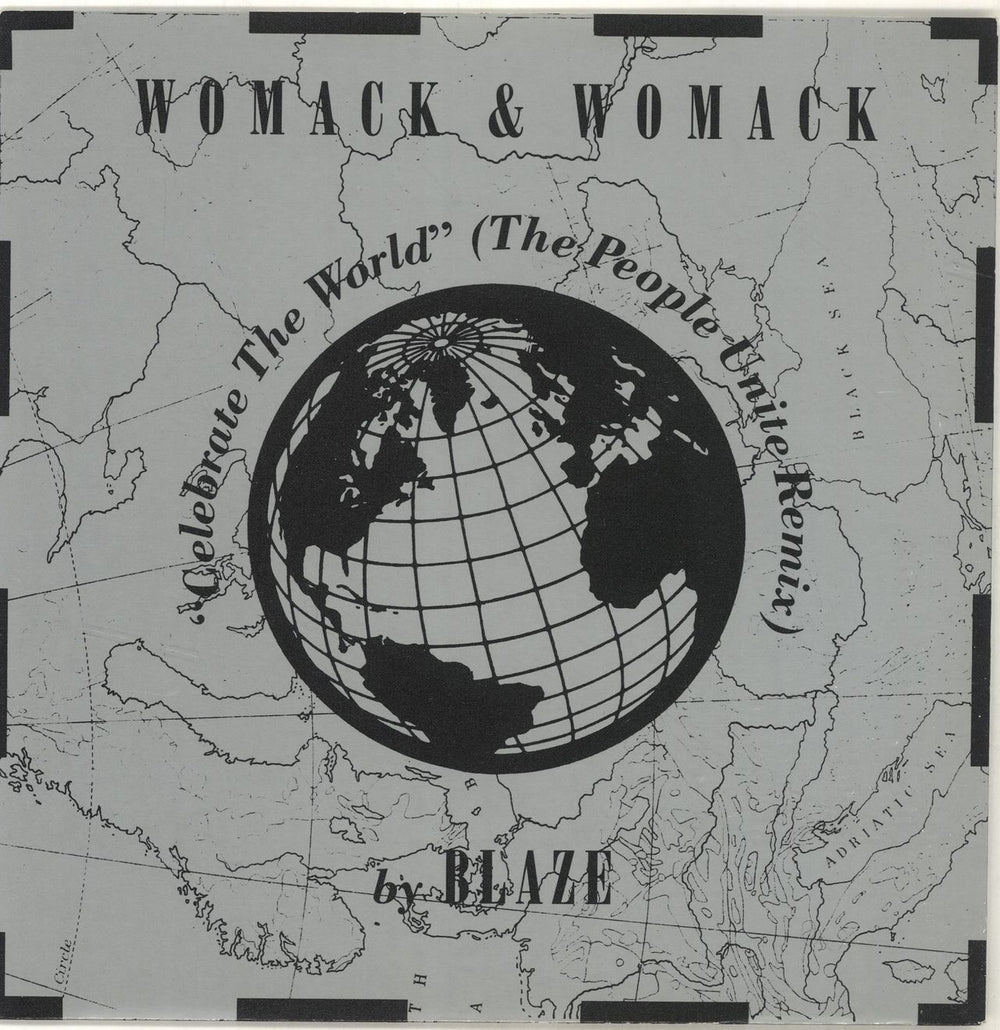 Womack & Womack Celebrate The World [The People United Remix] UK 7" vinyl single (7 inch record / 45) BRWX121