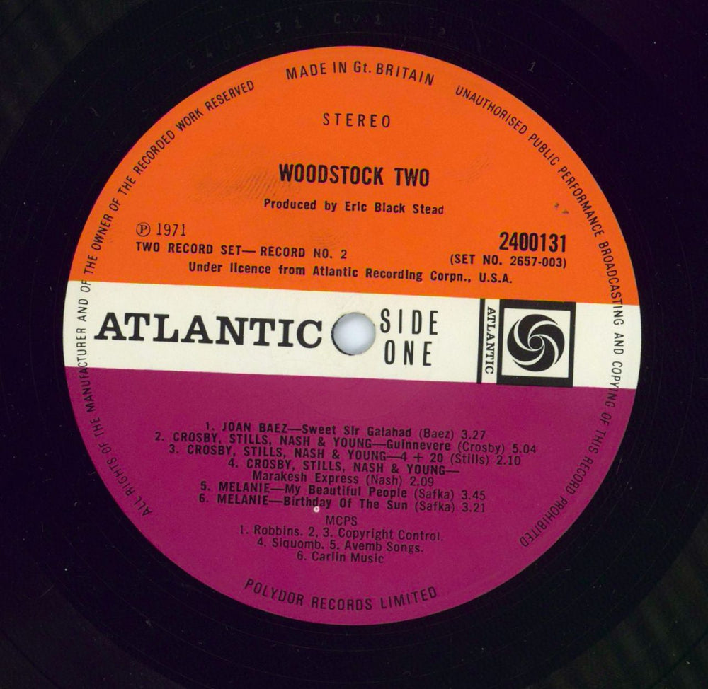 Woodstock Woodstock Two - EX UK 2-LP vinyl record set (Double LP Album)