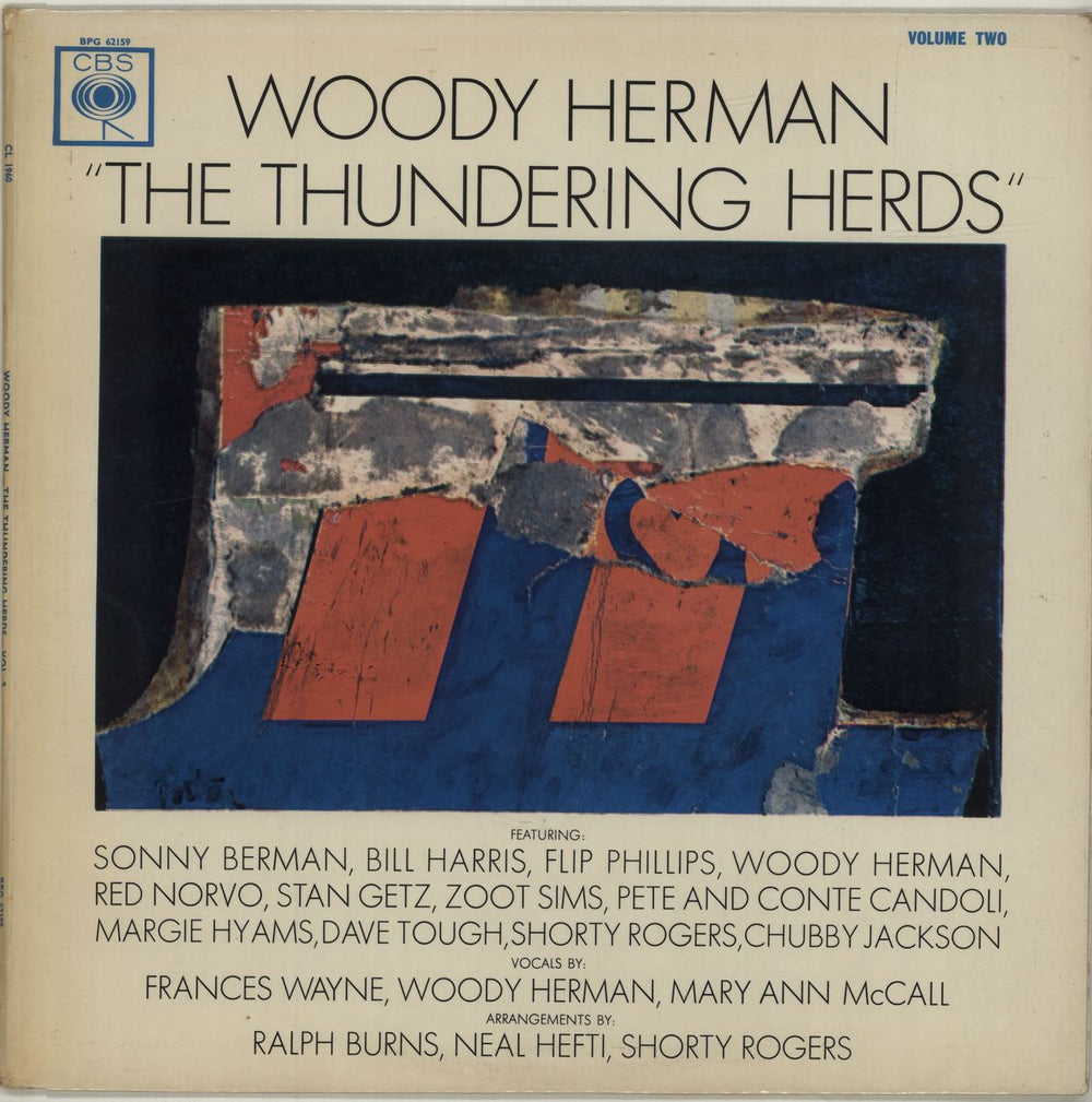 Woody Herman The Thundering Herds Volume 2 UK vinyl LP album (LP record) BPG62159