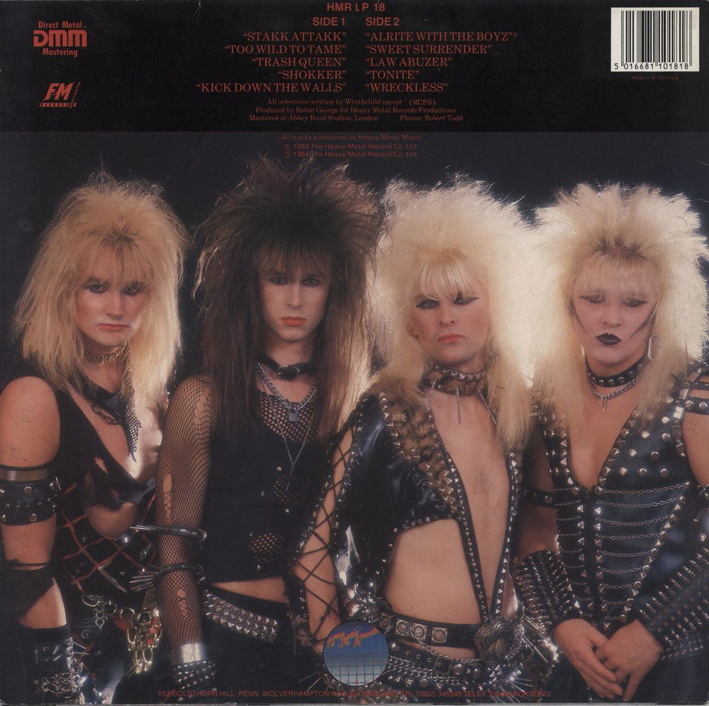 Wrathchild Stakk Attakk UK vinyl LP album (LP record)