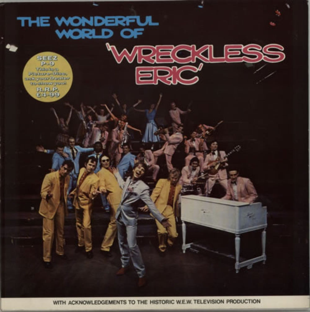 Wreckless Eric The Wonderful World Of Wreckless Eric + Tour Inner UK picture disc LP (vinyl picture disc album) SEEZP-9