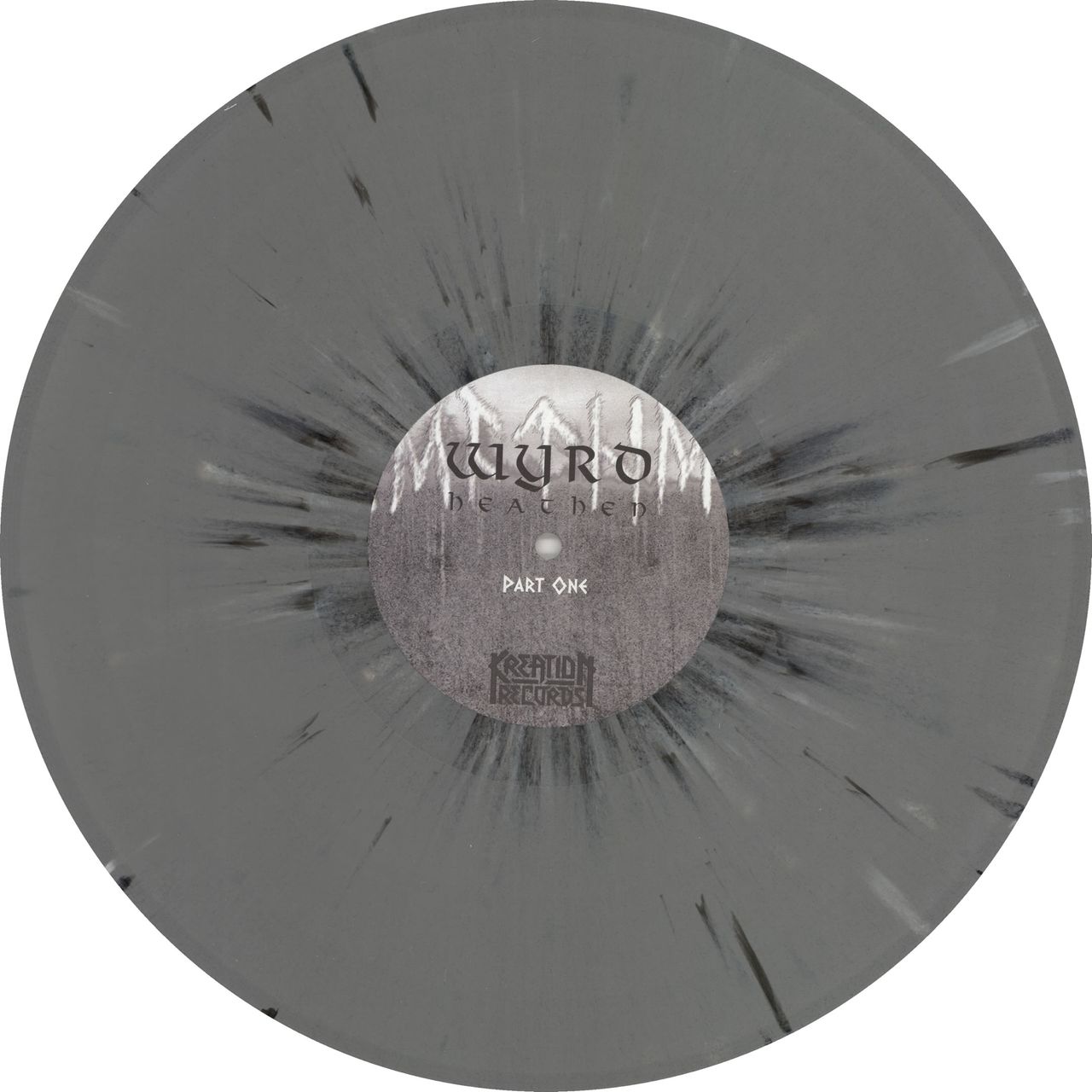 Wyrd Heathen - Grey, White and Black Splatter Vinyl US vinyl LP album (LP record) 30WLPHE766717