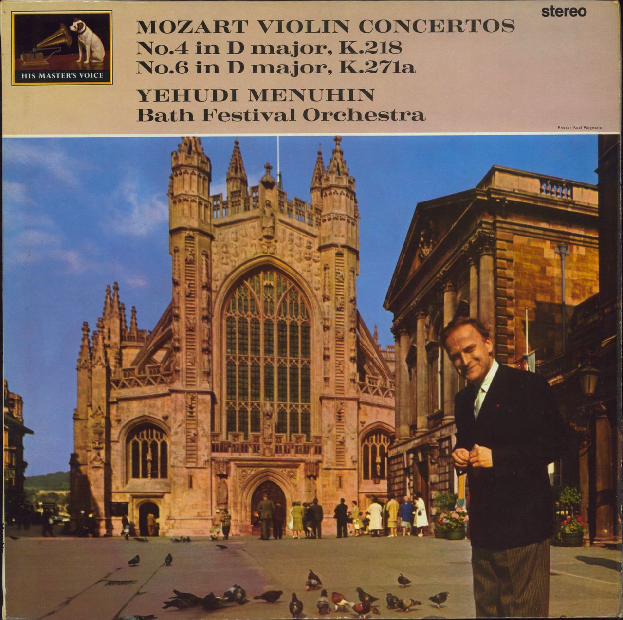 Yehudi Menuhin Mozart: Violin Concertos No 3 in G major & No 5 in A major 'Turkish' UK vinyl LP album (LP record) ASD473
