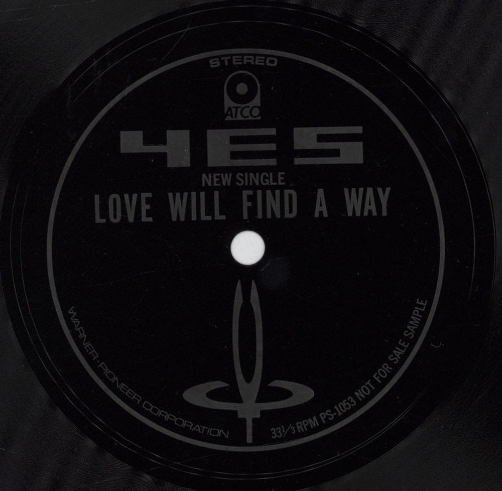 Yes Love Will Find A Way - Flexi Japanese Promo 7" vinyl single (7 inch record / 45) PS-1053