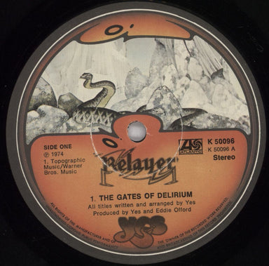 Yes Relayer - 1st - Bilbo/Bilbo! UK vinyl LP album (LP record) YESLPRE825117