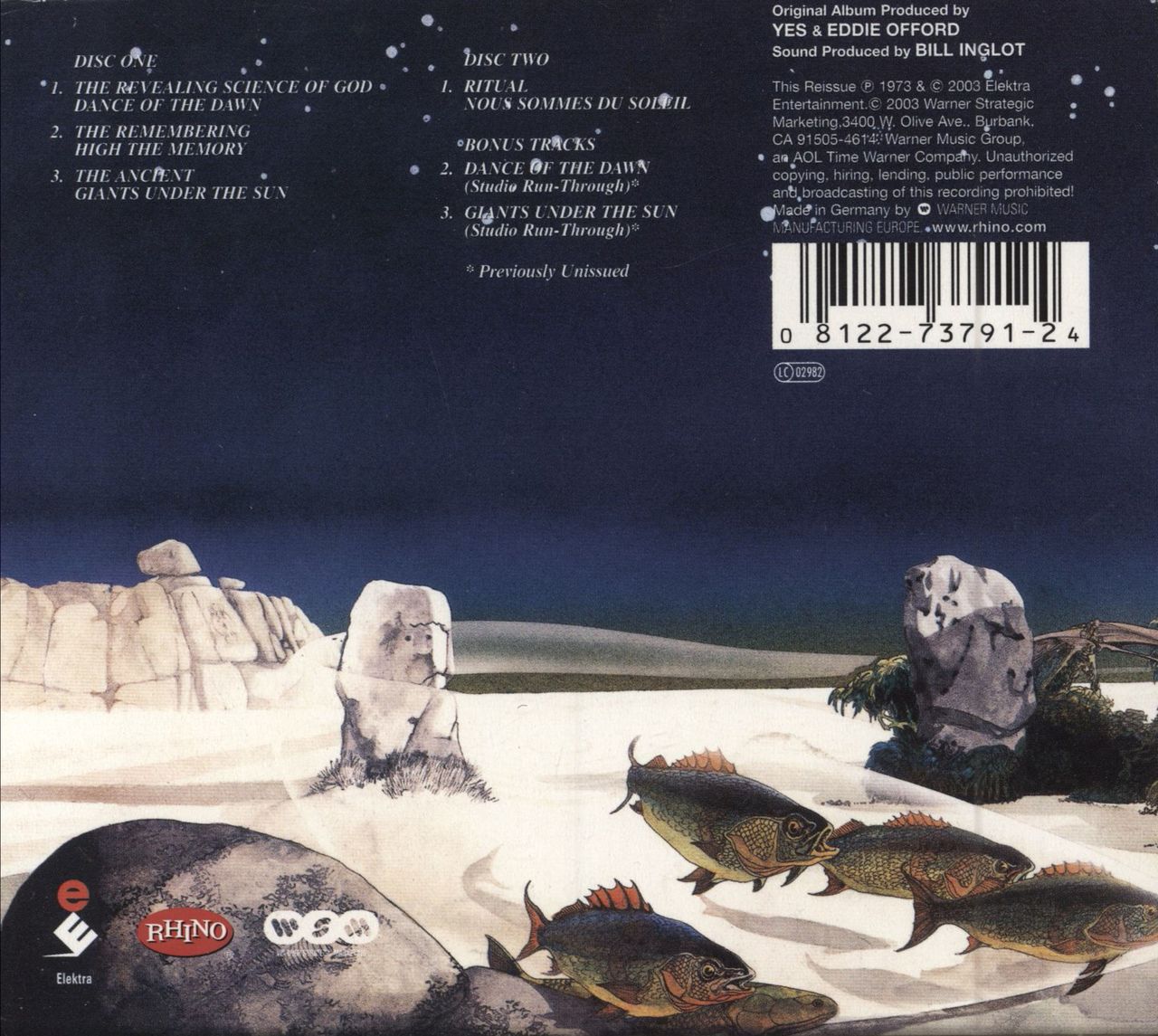 Yes Tales From Topographic Oceans UK 2 CD album set (Double CD) 081227379124