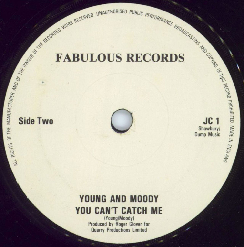 Young & Moody The Devil Went Down To Georgia UK Promo 7" vinyl single (7 inch record / 45)