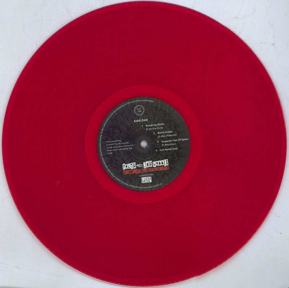 Youth Acid Punk Dub Apocalypse - Red Transparent Vinyl UK vinyl LP album (LP record) YA0LPAC820782