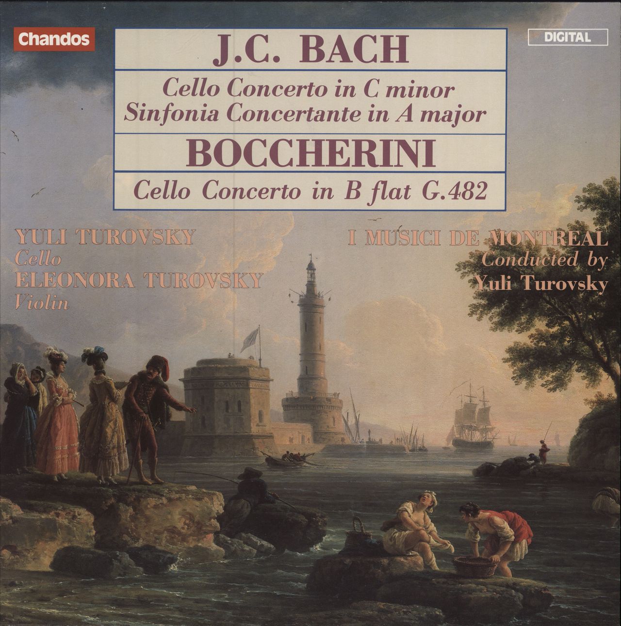 Yuli Turovsky J.C. Bach And Boccherini Cello Concertos German vinyl LP album (LP record) ABRD1181