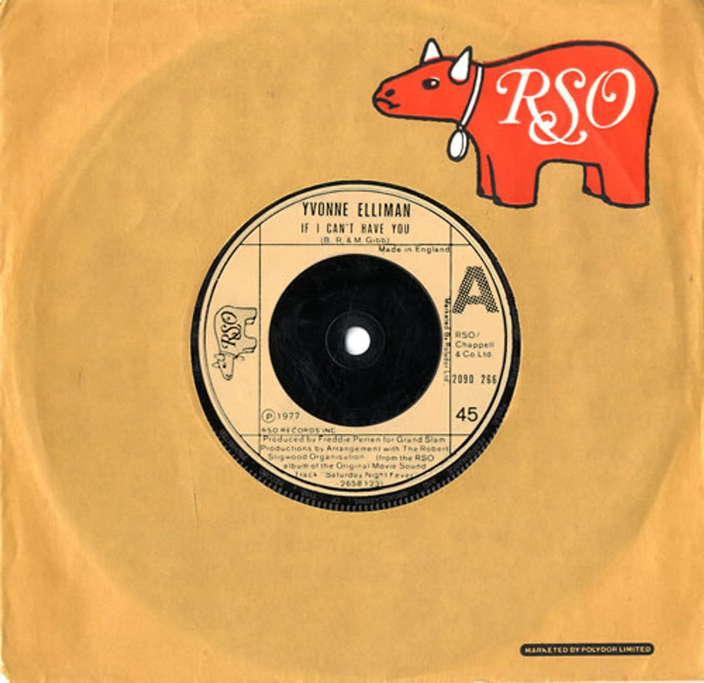 Yvonne Elliman If I Can't Have You UK 7" vinyl single (7 inch record / 45) 2090266