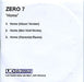 Zero 7 Home - Three Track UK Promo CD-R acetate CD-R