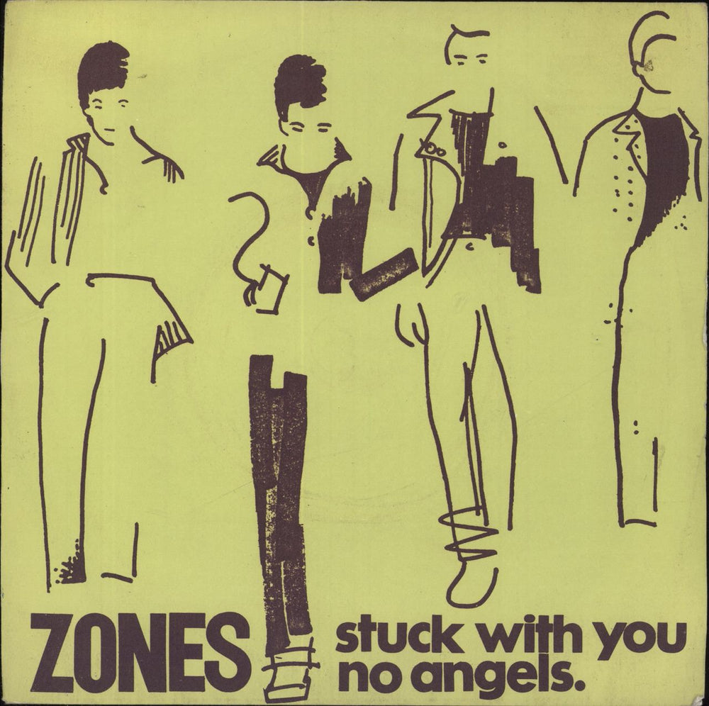 Zones Stuck With You UK 7" vinyl single (7 inch record / 45) ZUM4