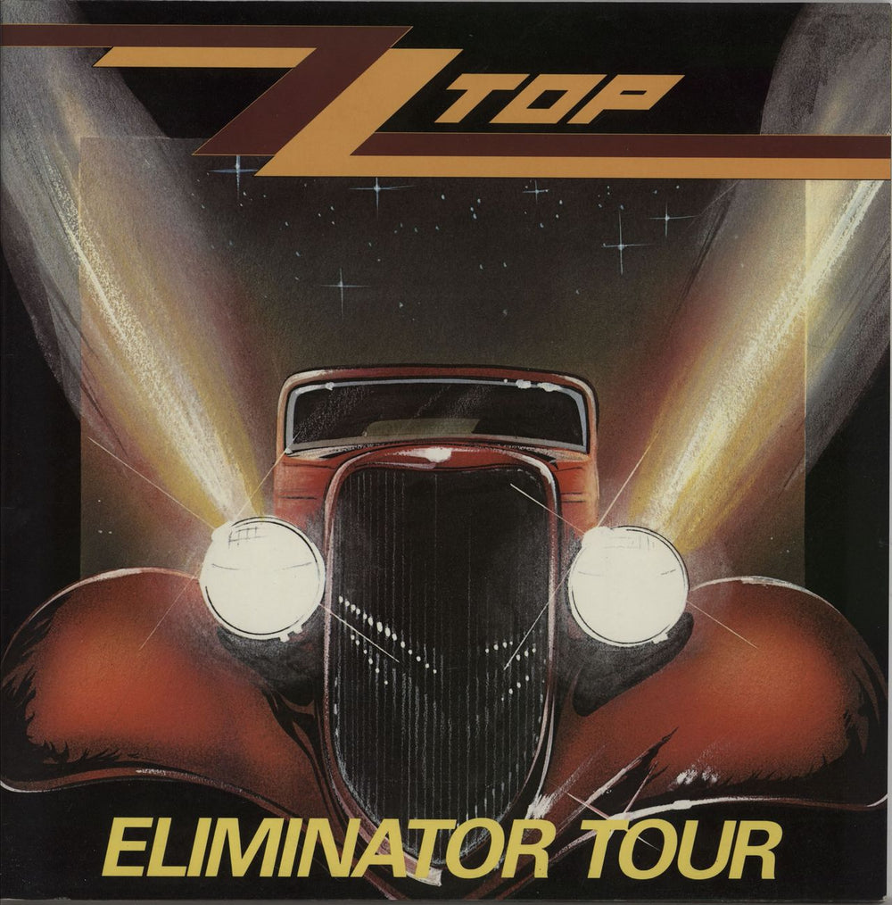 ZZ Top Eliminator + Ticket Stub UK tour programme TOUR PROGRAMME